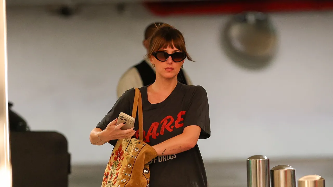 Dakota Johnson Wears an Old Favorite Slogan Shirt for a New Era